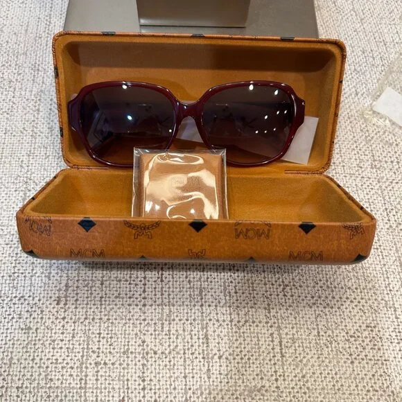 MCM Bordeaux Rectangular Ladies Dark Glasses with Case NWT Authentic MCM Bordeaux Rectangular Ladies | Mercari main image 3